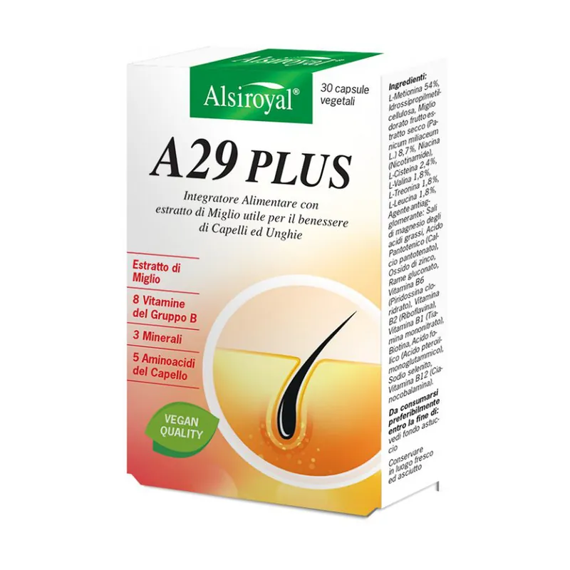 Flash Sale A 29 plus - Supplement for the well-being of hair and nails 30 vegetable capsules Alsitan