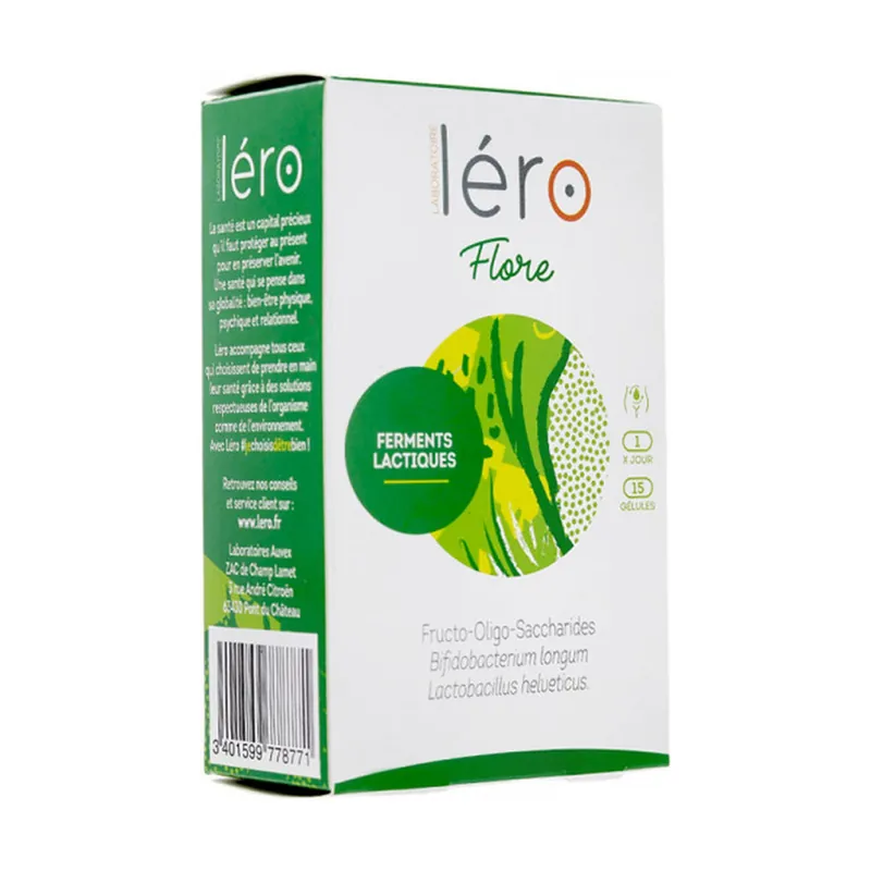 Premium Flora 15 capsules Laboratoire Léro