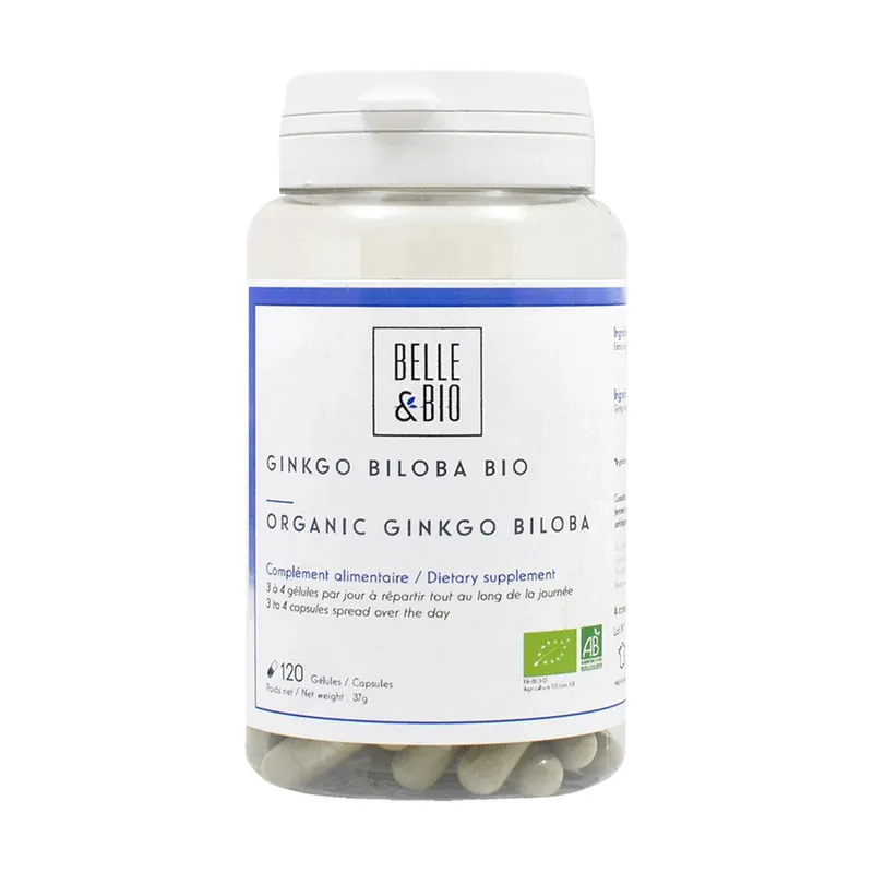 Ginkgo Biloba organic 120 vegetable capsules Belle et Bio Cheap