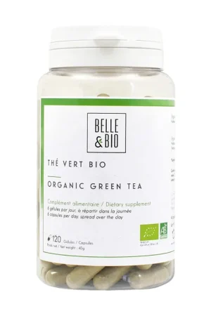 Mega Sale Organic green tea 120 vegetable capsules Belle et Bio