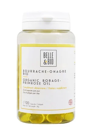 Don't Miss Out Evening primrose organic borage 120 capsules Belle et Bio