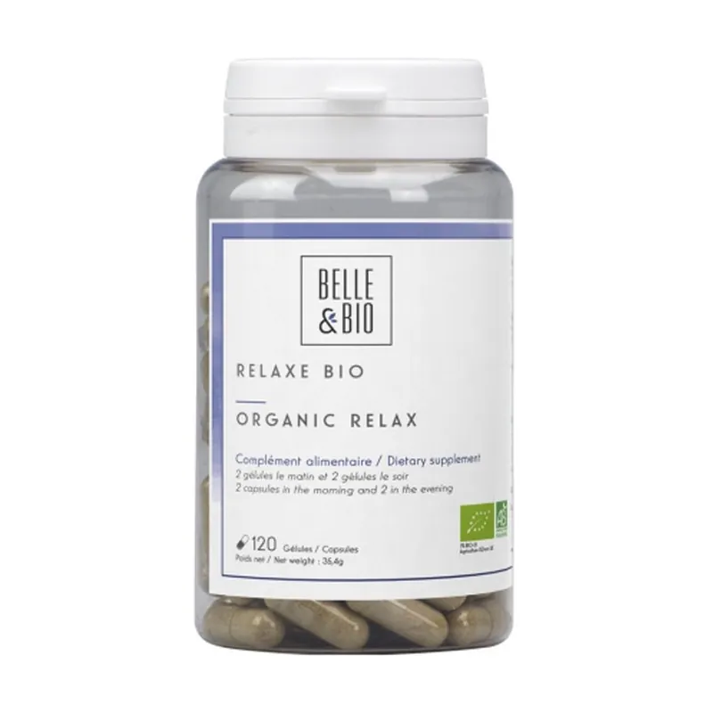 Organic Relaxation Complex 120 vegetable capsules Belle et Bio Save Now