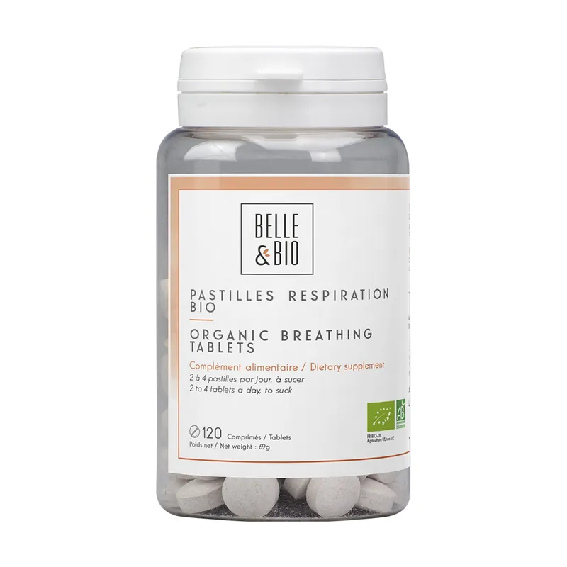Limited Offer Breathing with essential oils 100 chewable tablets Belle et Bio
