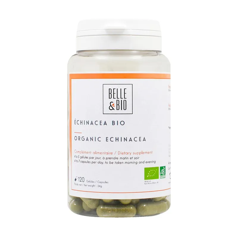 Sale Organic Echinacea 120 vegetable capsules Belle et Bio