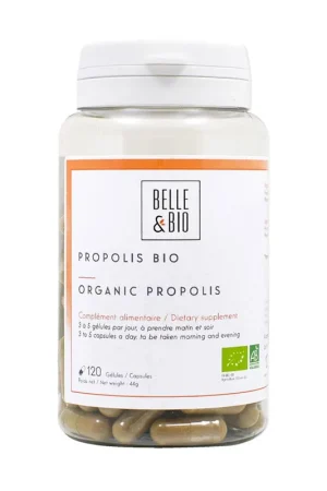 Organic propolis 120 vegetable capsules Belle et Bio Buy Online