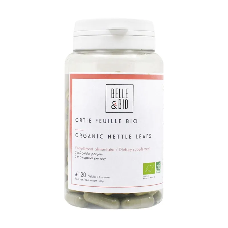 Organic leaf nettle 120 vegetable capsules Belle et Bio Free Returns