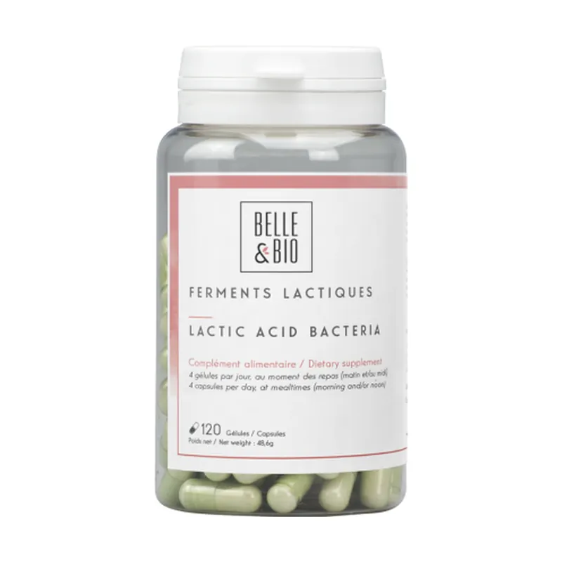 Brand New Natural lactic ferments 120 capsules Belle et Bio