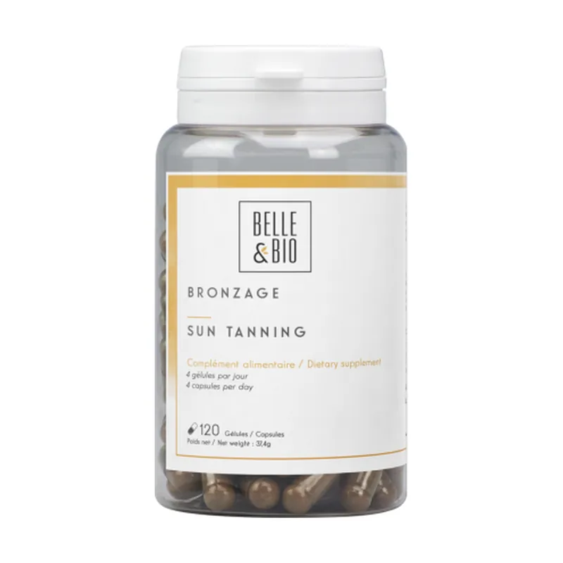 Natural tan (Bixa Carrot Borage) 120 capsules Belle et Bio Clearance