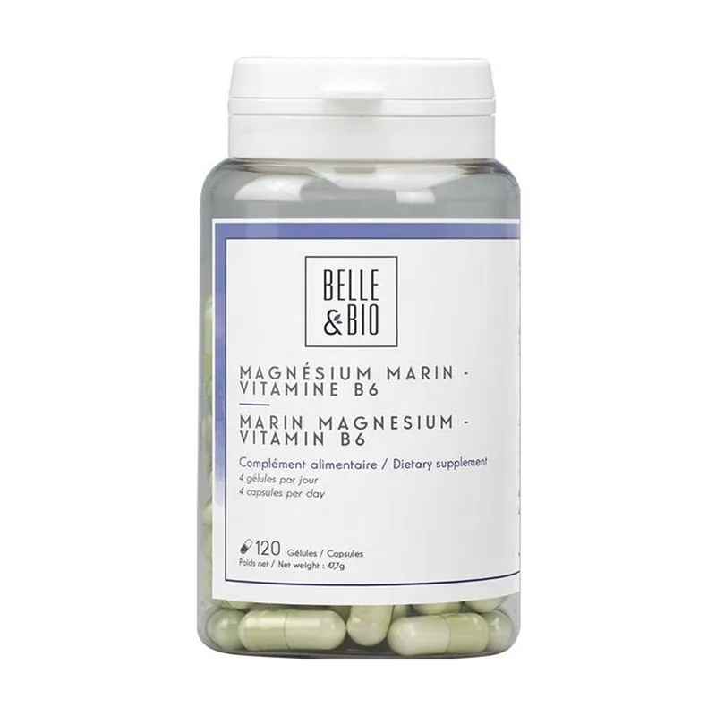 Marine Magnesium Vitamin B6 120 capsules Belle et Bio Limited Offer