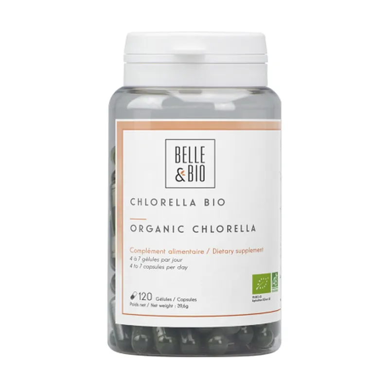 Best Seller Tiny Chlorella Freshwater Algae 120 capsules Belle et Bio