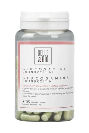 Premium Natural Glucosamine and Chondroitin 120 capsules Belle et Bio