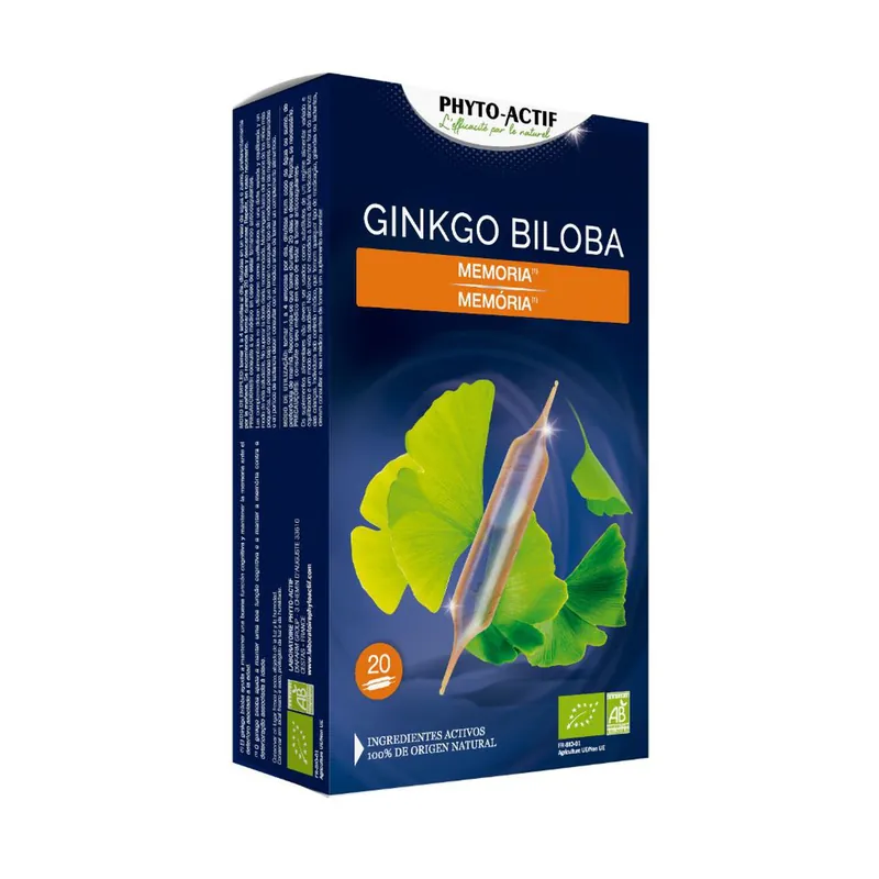 Ginkgo Biloba Bio 20 ampoules Phyto actif Reduced Price