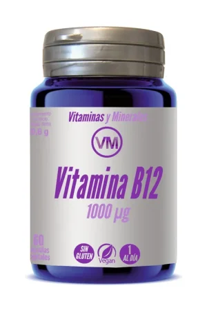 Vitamin B12 (1000ug) 60 vegetable capsules of 1000μg Ynsadiet Luxury