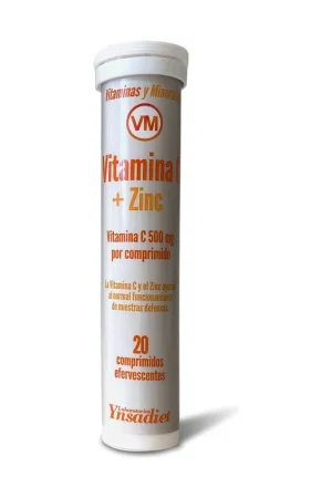 Same Day Shipping Vitamin C + Zinc Effervescent 20 effervescent tablets Ynsadiet
