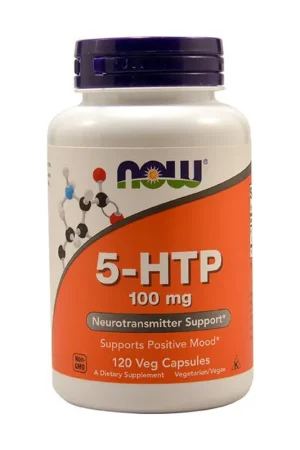 5-HTP 100mg 120 vegetable capsules NOW Foods Clearance