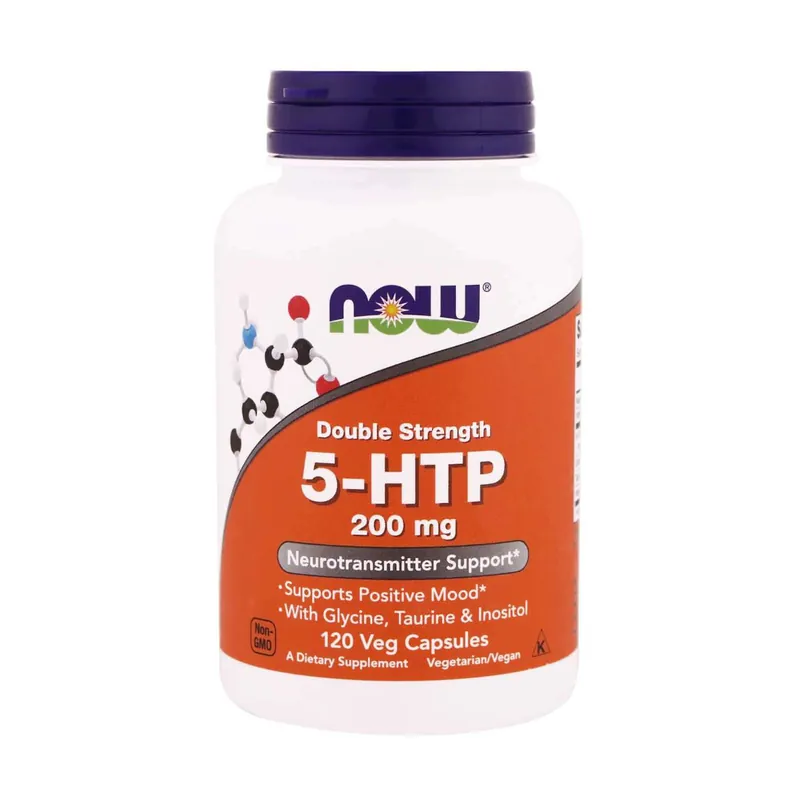 5-Htp Double Action 120 vegetable capsules NOW Foods Reduced Price