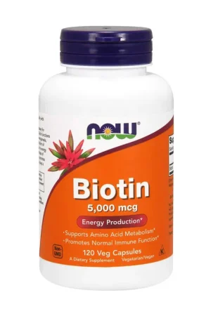 Biotin 120 vegetable capsules NOW Foods Don't Miss Out