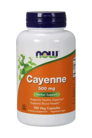 Holiday Sale Cayenne 100 capsules NOW Foods