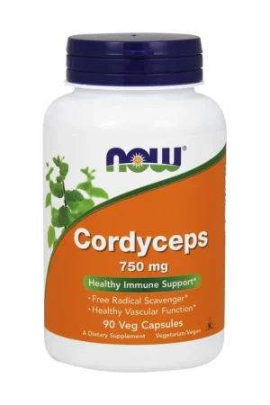 Cordyceps 750mg 90 vegetable capsules NOW Foods Fan Favorite