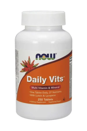 Special Offer Daily vits - multivitamin and mineral with lutein and lycopene 250 tablets NOW Foods
