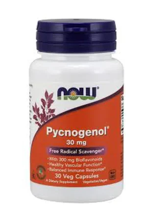 Pycnogenol 30 vegetable capsules NOW Foods Hassle-Free Returns