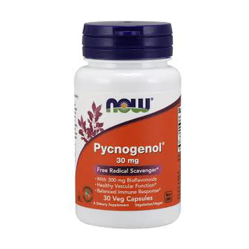 Pycnogenol 30 vegetable capsules NOW Foods Hassle-Free Returns