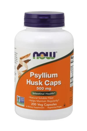 Save Now Psyllium Husk 500 capsules NOW Foods