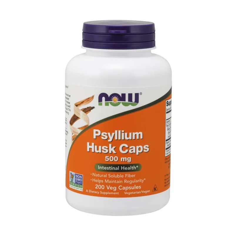 Save Now Psyllium Husk 500 capsules NOW Foods