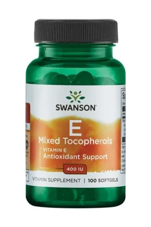 Vitamin E Mixed Tocopherols 400 IU 100 softgels Swanson Today Only