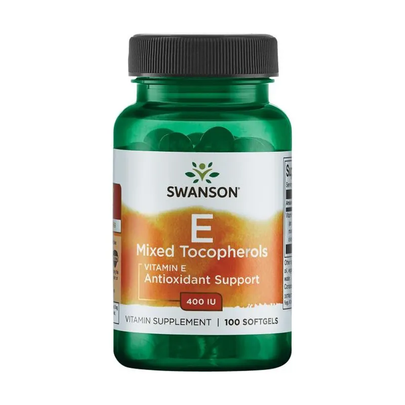 Vitamin E Mixed Tocopherols 400 IU 100 softgels Swanson Today Only