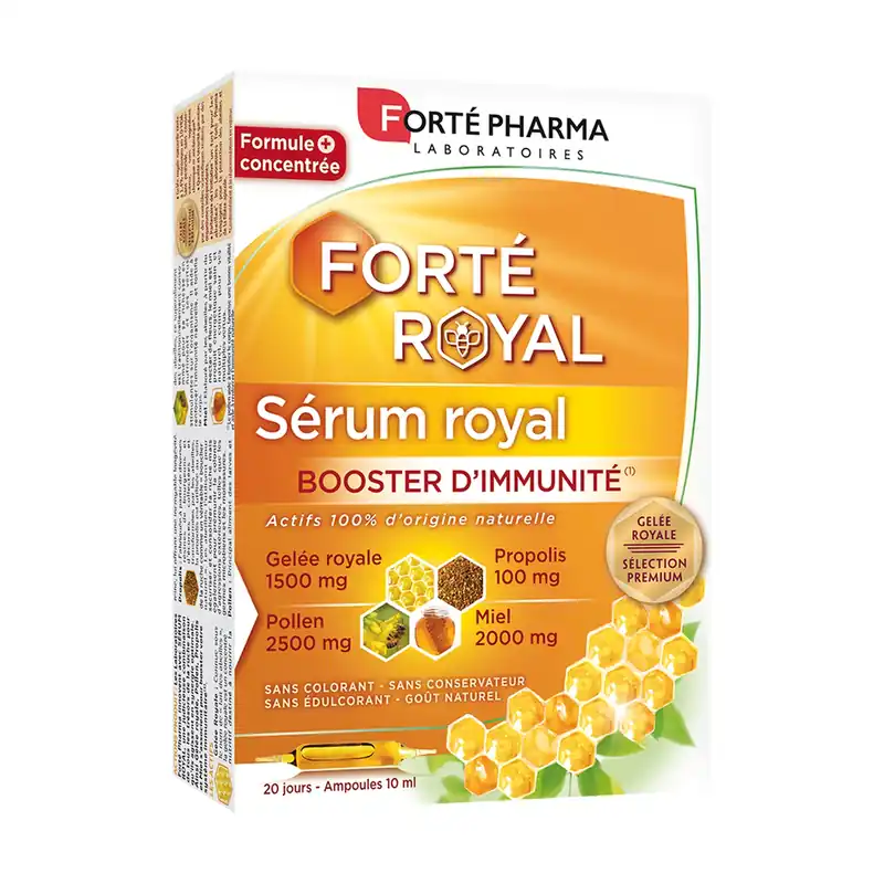 Royal Immunity Booster Serum 20 ampoules of 10ml Forté Pharma Premium