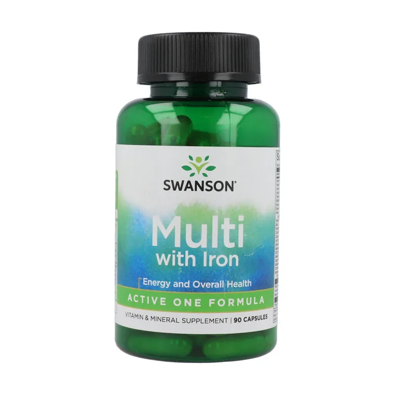 Active One Multivitamin with Iron 90 capsules Swanson New Release