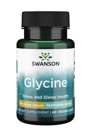 AjiPure Glycine, 500mg 60 vegetable capsules Swanson Express Delivery
