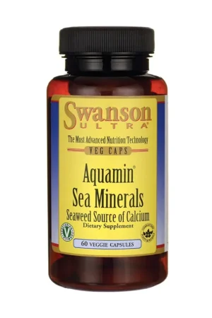 Aquamin Sea Minerals 60 vegetable capsules Swanson Super Sale