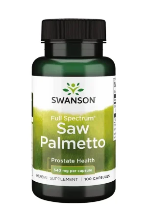 Saw Palmetto, 540mg 100 capsules Swanson Same Day Shipping