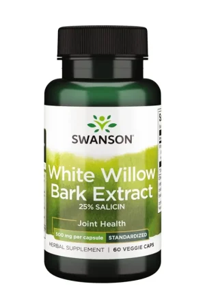 White Willow Bark Extract, 500mg 60 vegetable capsules Swanson Buy Today