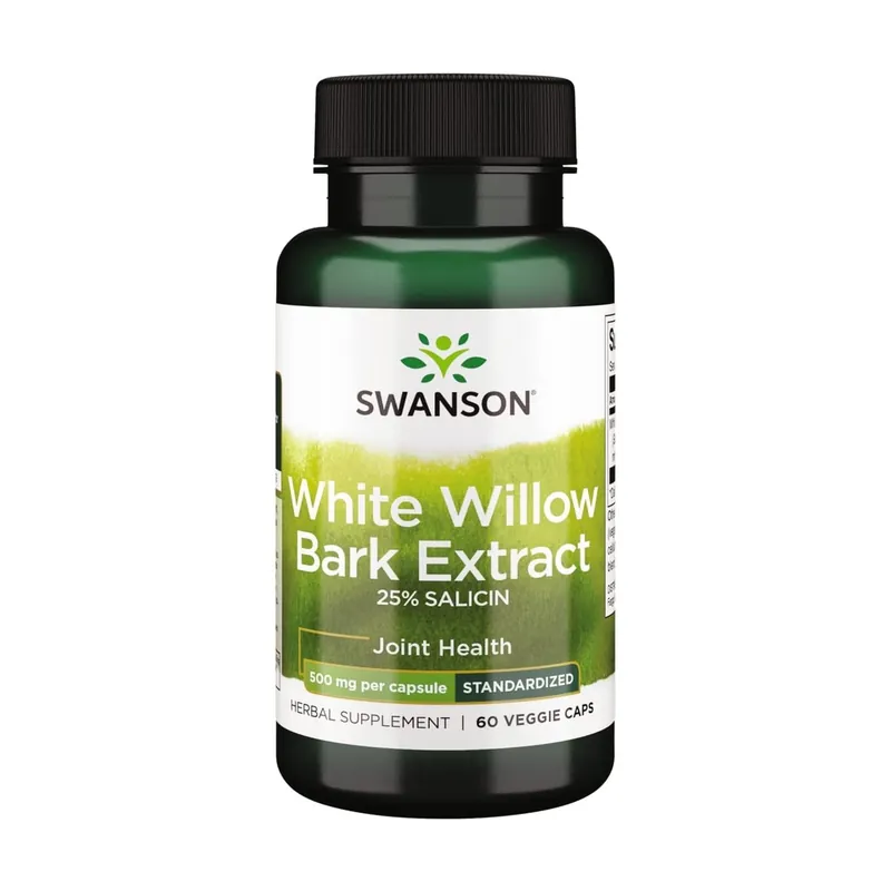 White Willow Bark Extract, 500mg 60 vegetable capsules Swanson Buy Today