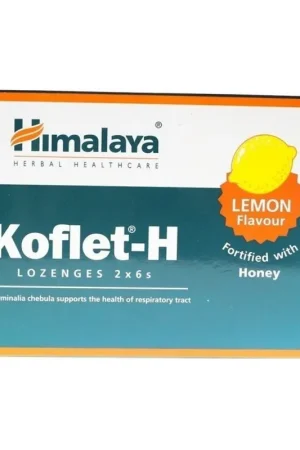 Premium Koflet-H Herbal Extract and Honey Lemon Lozenges 12 pellets Himalaya Herbals