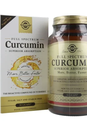 Full Spectrum Curcumin 185x 90 softgels Solgar Seasonal Sale