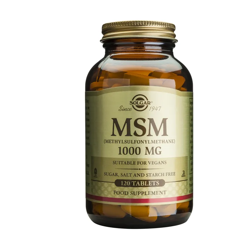 MSM 1000 mg 120 tablets Solgar Limited Time