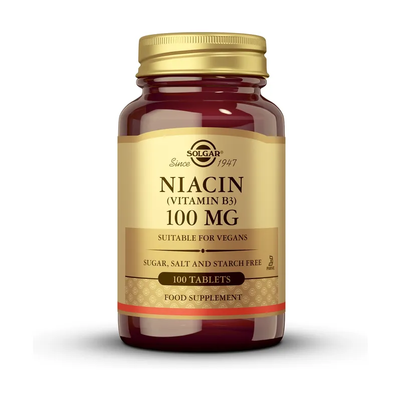 Clearance Niacin (Vitamin B3) 100 mg 100 tablets Solgar