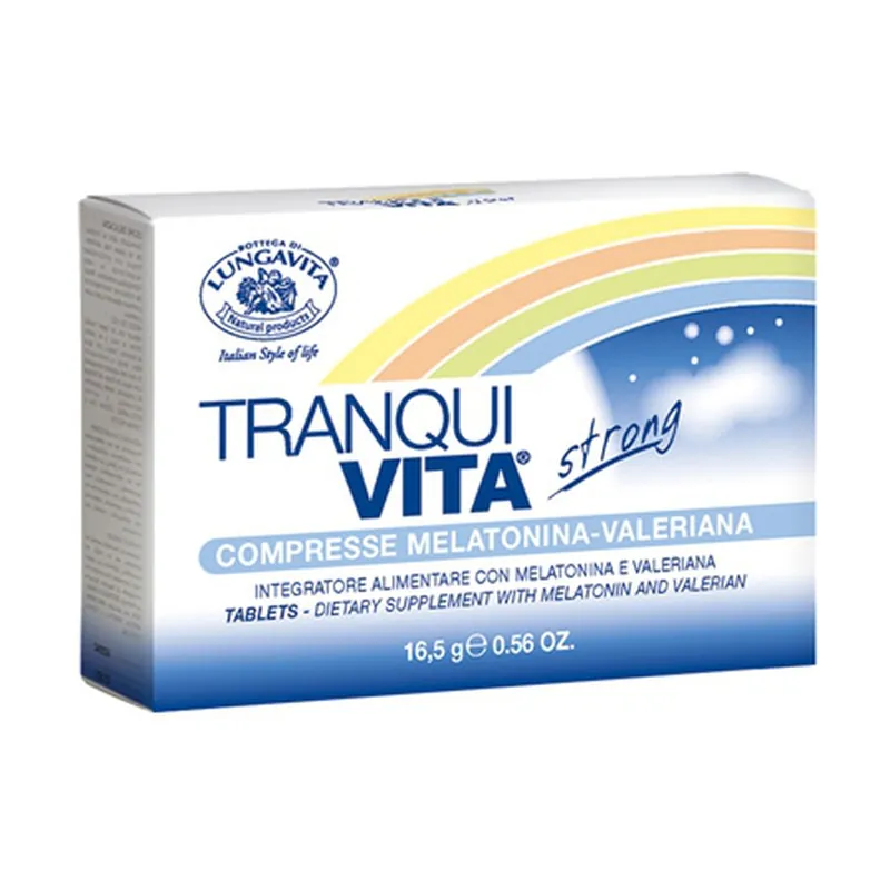 Same Day Shipping Tranquivita Strong Tablets 30 tablets of 560mg Bottega di Lungavita
