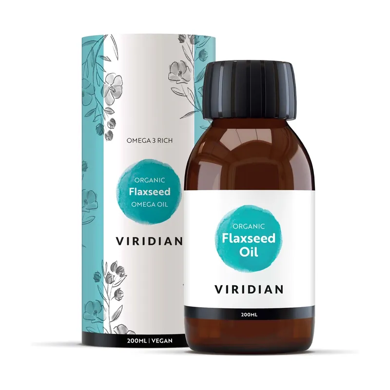 100% Golden Flax Oil Bio Vegan Source Of Omega 3 200 ml Viridian Place Order