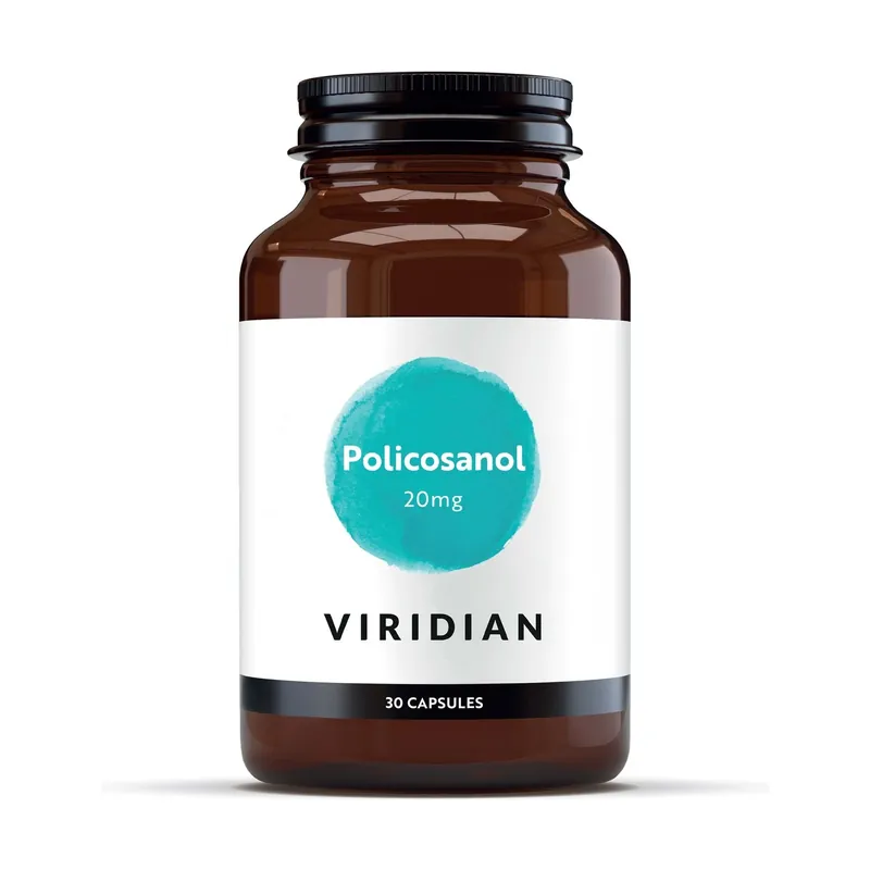 Policosanol 20mg 30 vegetable capsules Viridian Grab Now