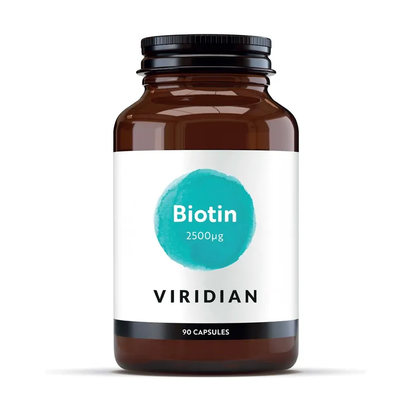 Biotin 2500ug 90 vegetable capsules Viridian Time-Limited