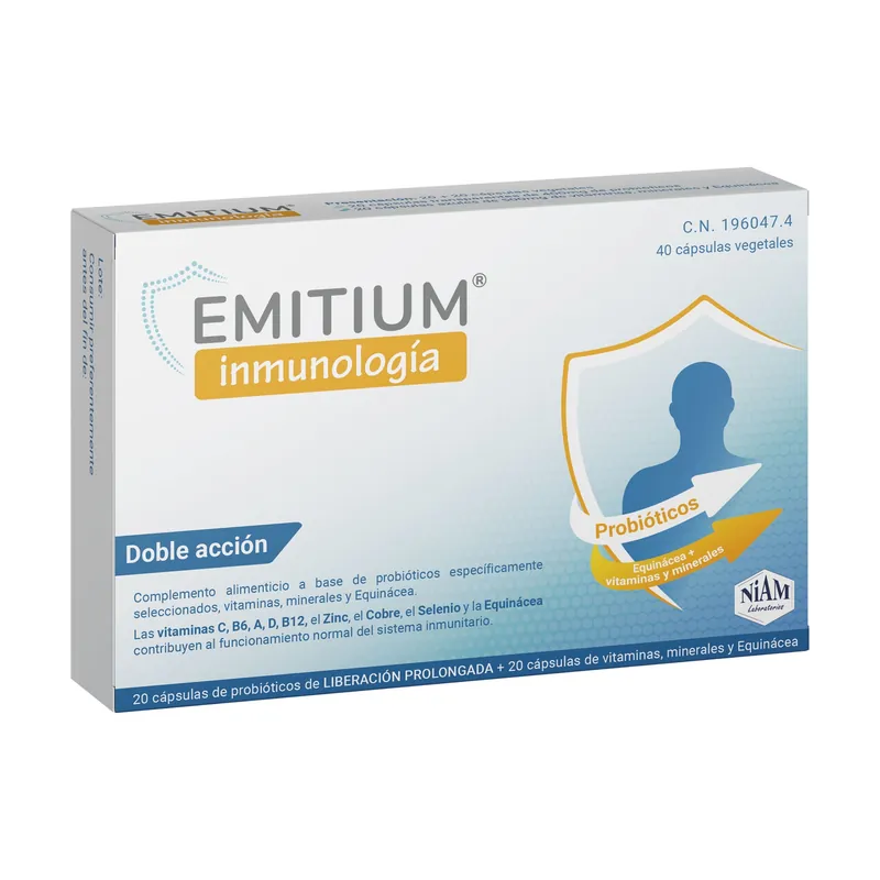 Emitium Immunology 20 + 20 Capsules Laboratorios Niam Secure Checkout