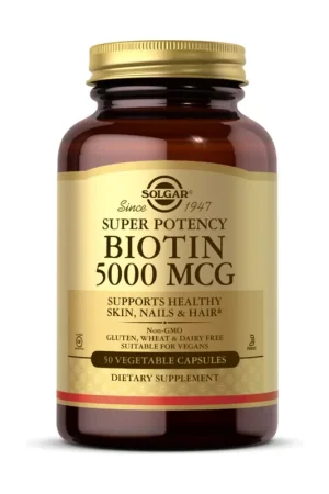 Biotin 5000 µg 30 capsules Solgar Same Day Shipping