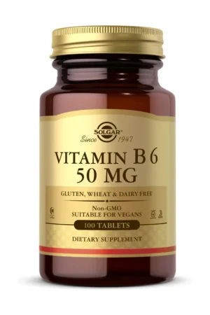 Vitamin B6 100 tablets Solgar While Supplies Last
