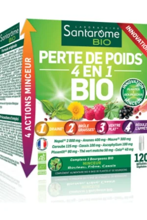 4 in 1 Organic Weight Loss 120 capsules Santarome Popular
