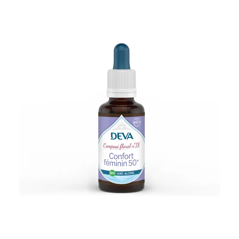 Seasonal Sale 18 - Female Comfort 50+ - alcohol free 30 ml of floral elixir Deva